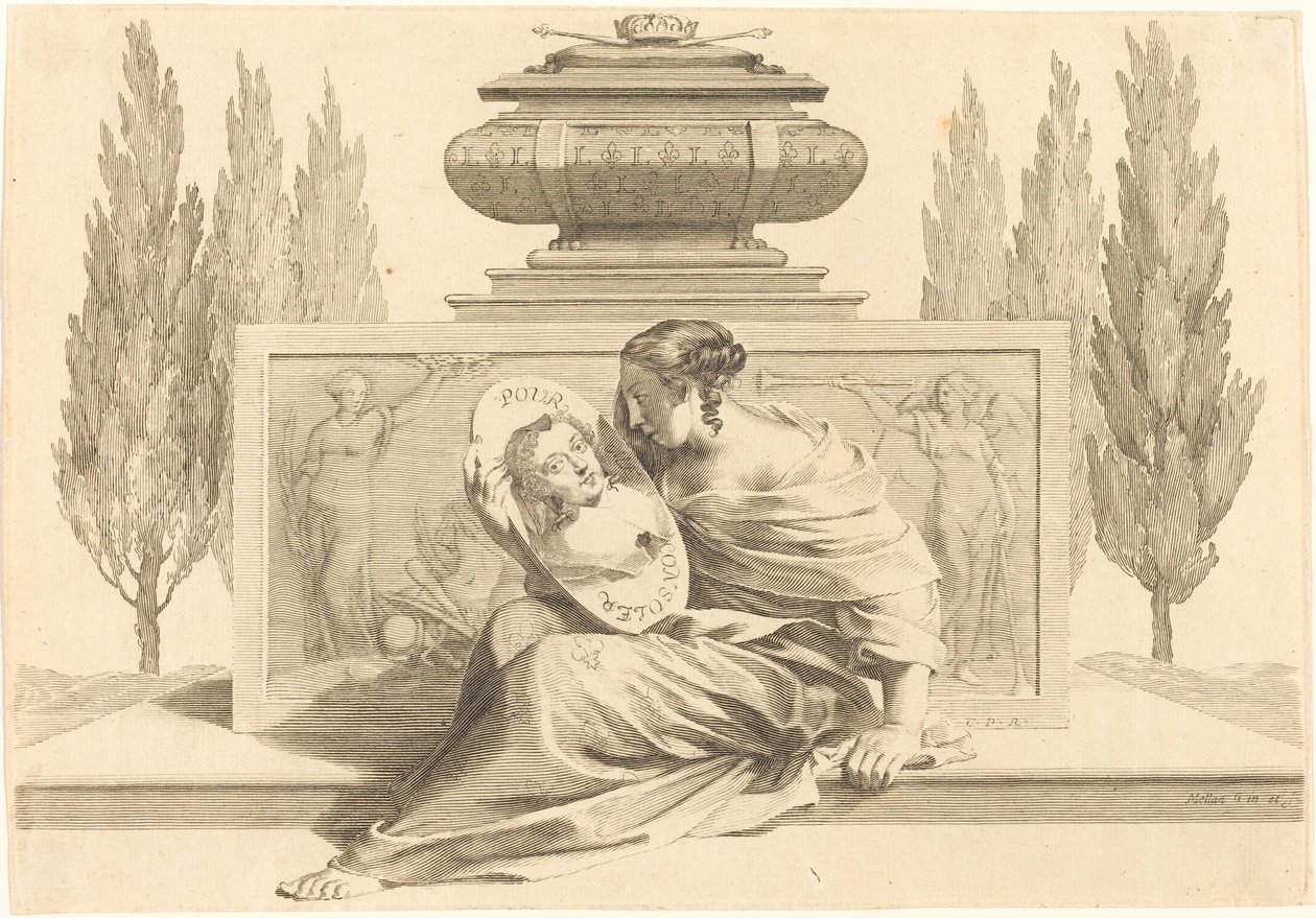 Alegoría en honor de Ana de Austria de Claude Mellan