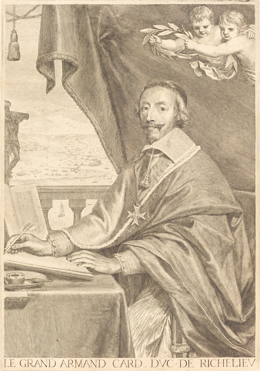 Armand Jean du Plessis, Cardenal Richelieu de Claude Mellan