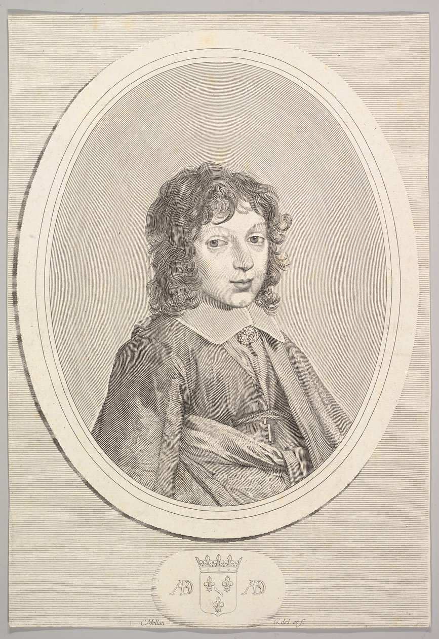 Armand de Bourbon, príncipe de Conti de Claude Mellan