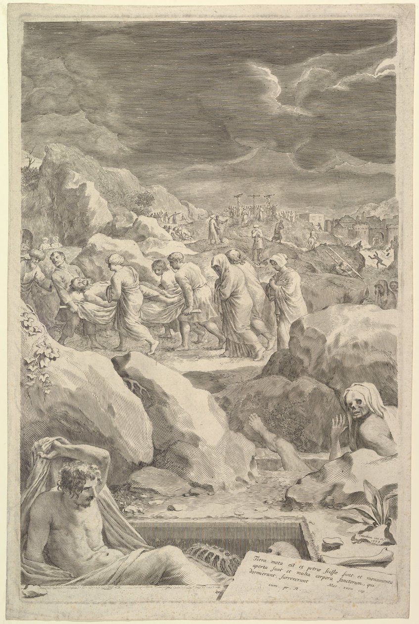 Procesión Fúnebre de Cristo, 1678 de Claude Mellan