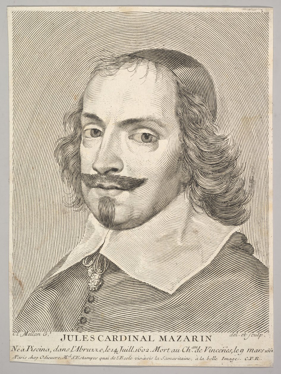 Cardenal Jules Mazarin de Claude Mellan