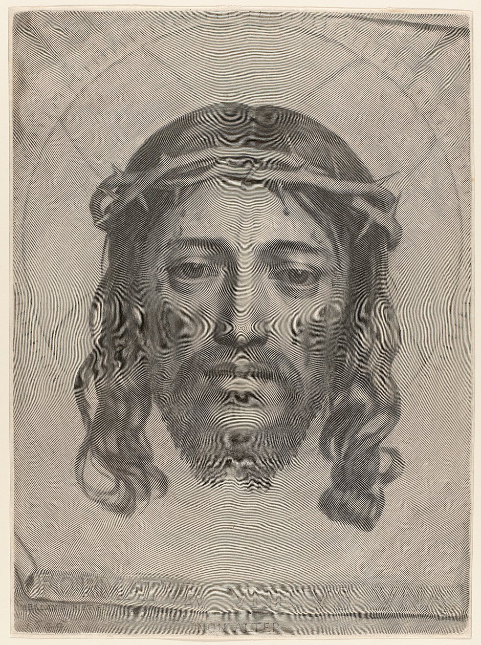 Rostro de Cristo de Claude Mellan