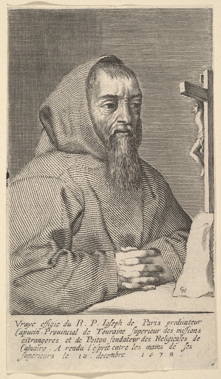 François Le Clerc Du Tremblay, llamado el Padre Joseph, 1638 de Claude Mellan