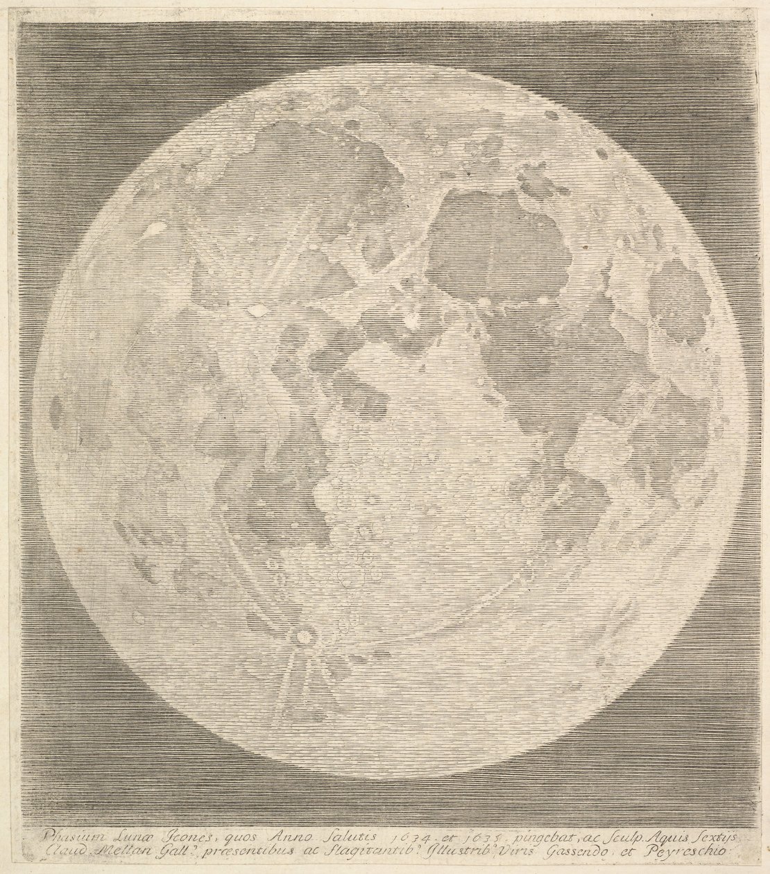 Luna llena de Claude Mellan