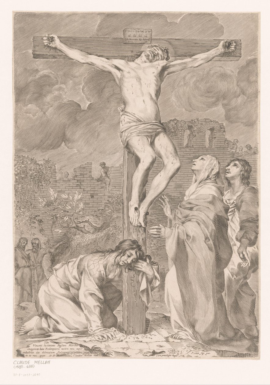 Crucifixión de Cristo de Claude Mellan