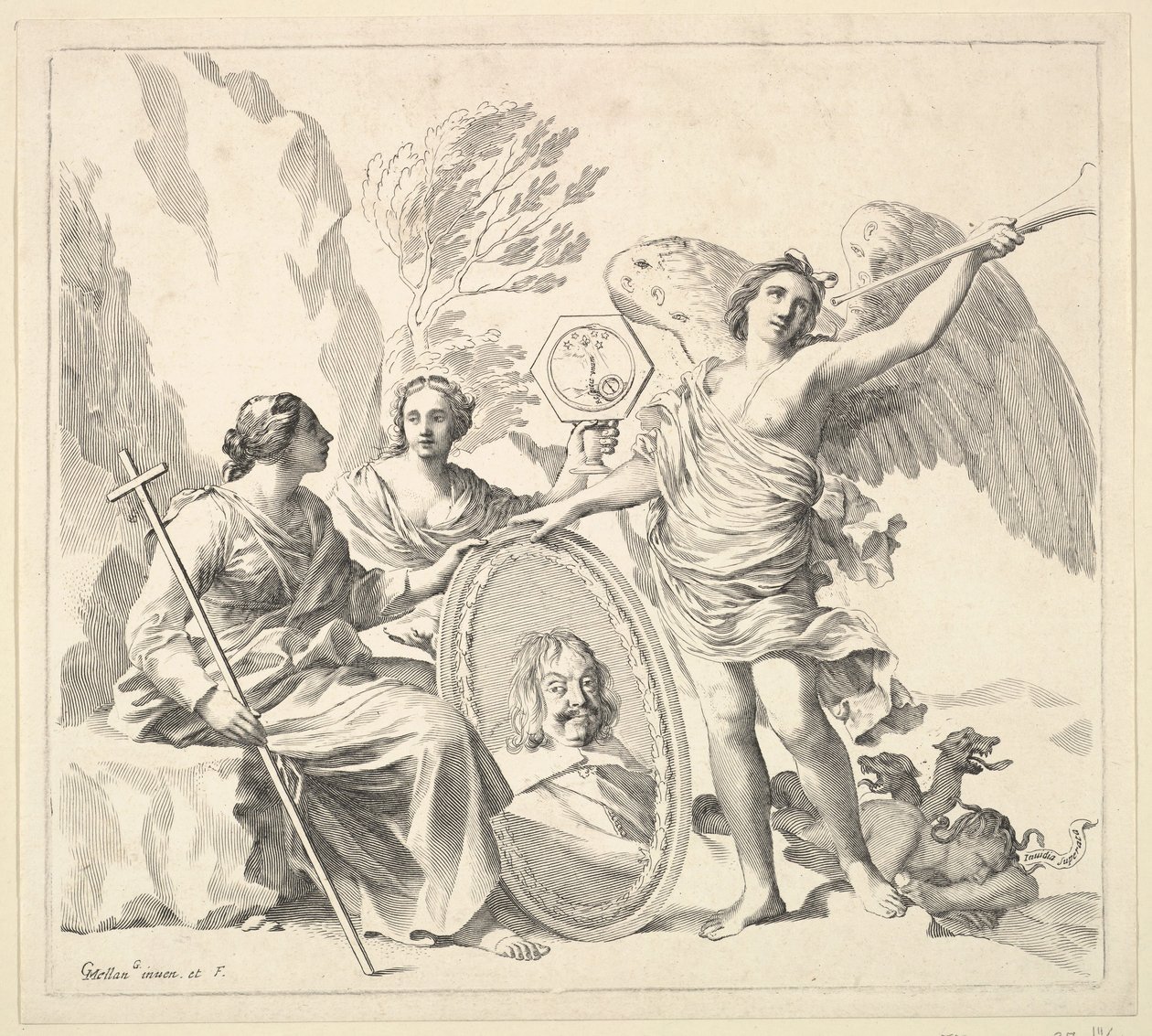 Louis-Emmanuel de Valois, conde de Alais y duque de Angulema, siglo XVII de Claude Mellan