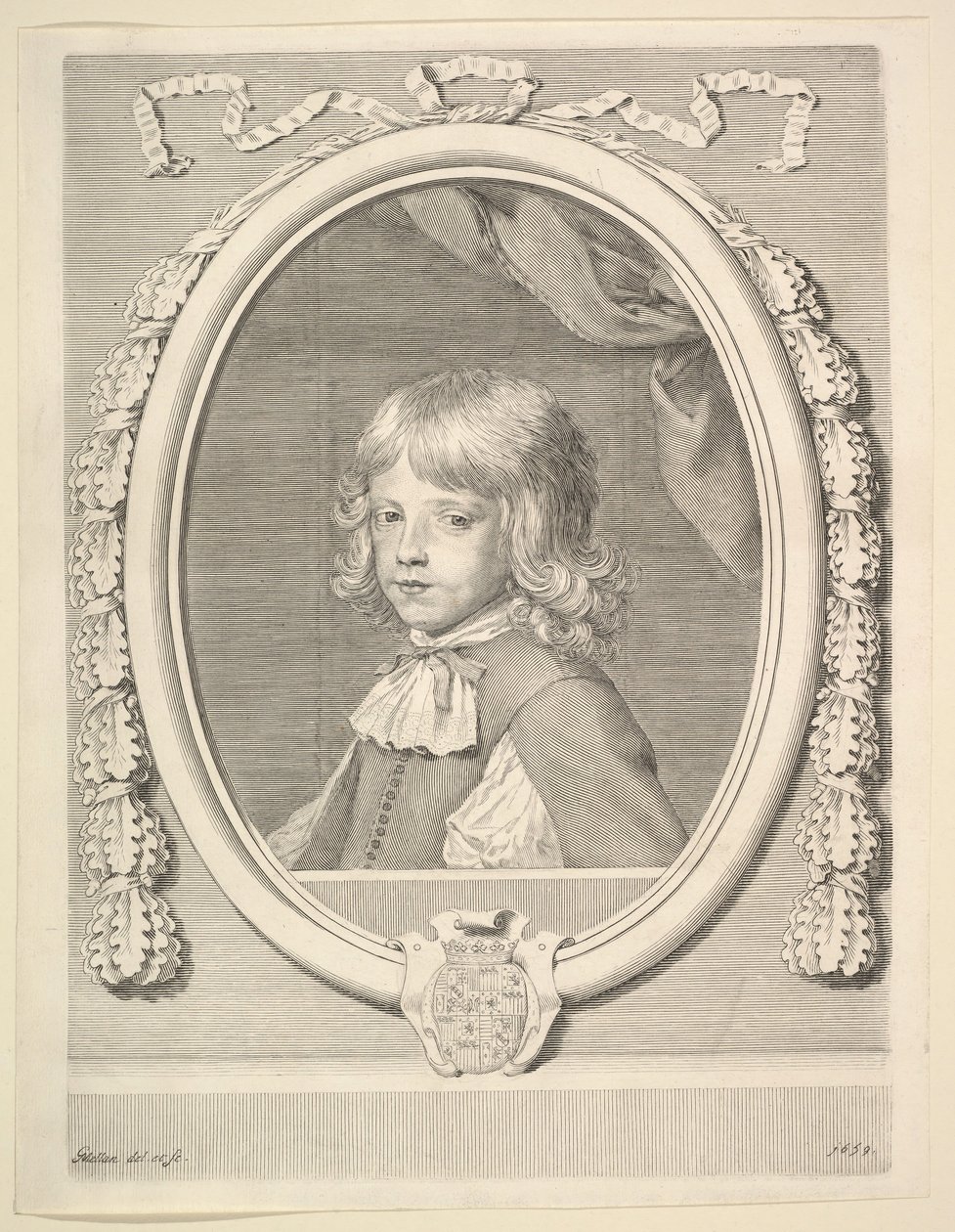 Luis-José de Lorena, duque de Guisa, como niño de Claude Mellan