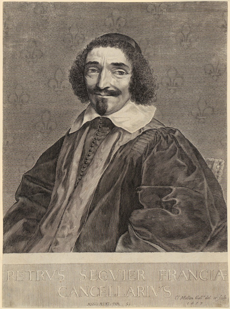 Retrato del canciller Pierre Séguier de Claude Mellan