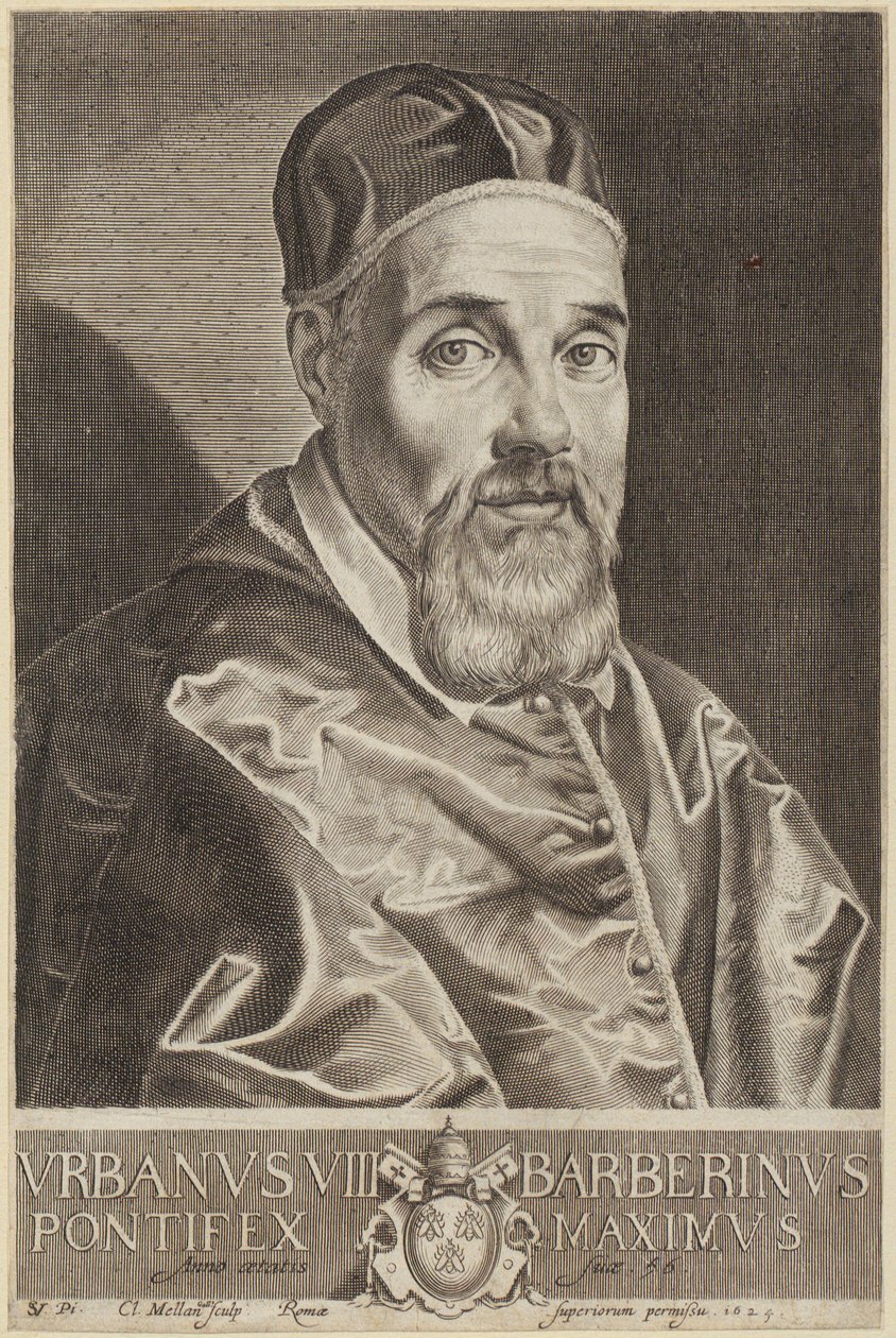 Retrato del papa Urbano VIII de Claude Mellan