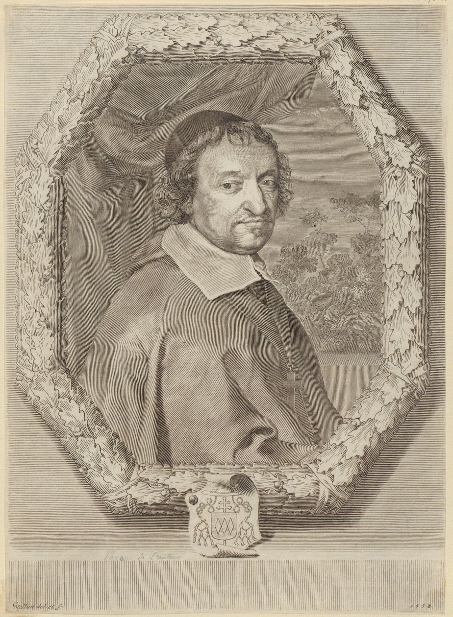 Retrato de Victor Le Bouthillier de Claude Mellan