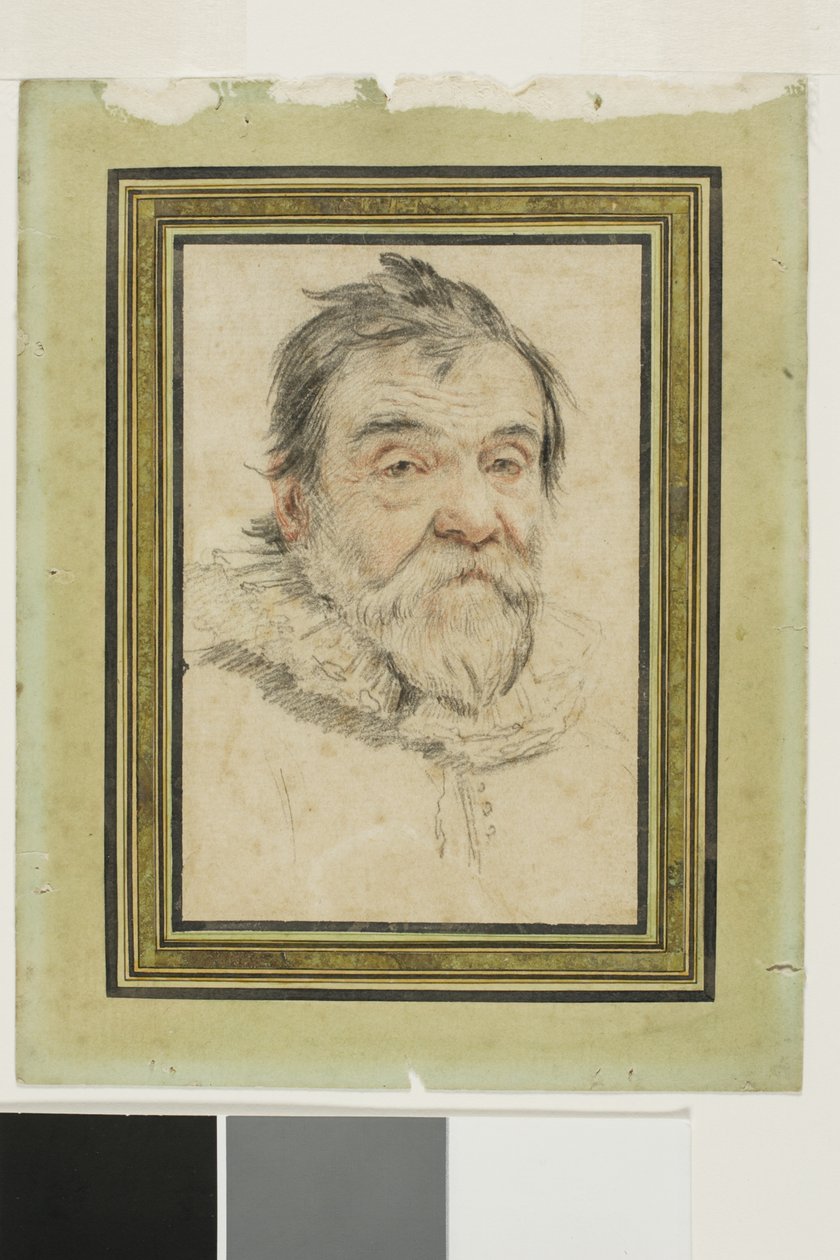 Retrato de un anciano barbudo de Claude Mellan