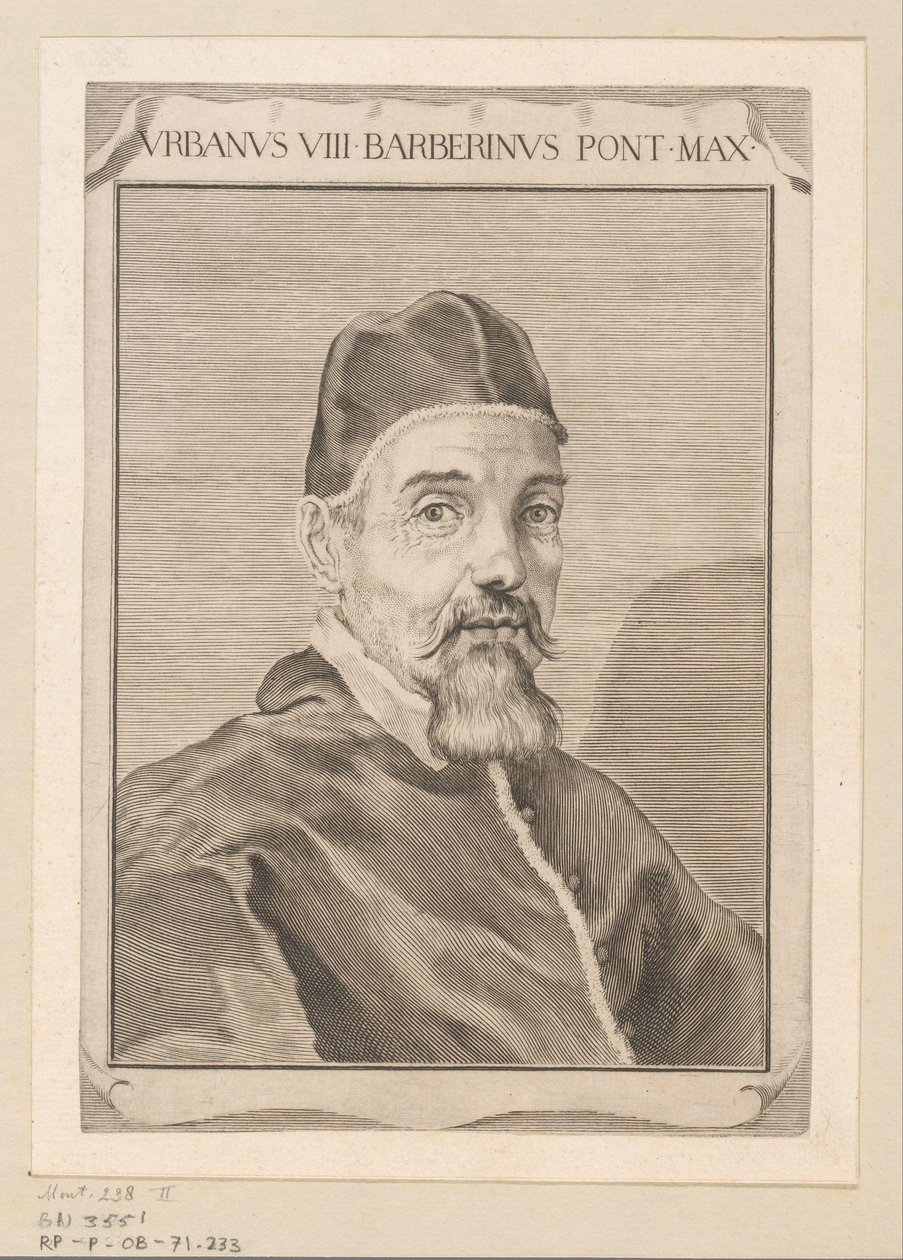 Portarretrato de Urbano VIII de Claude Mellan