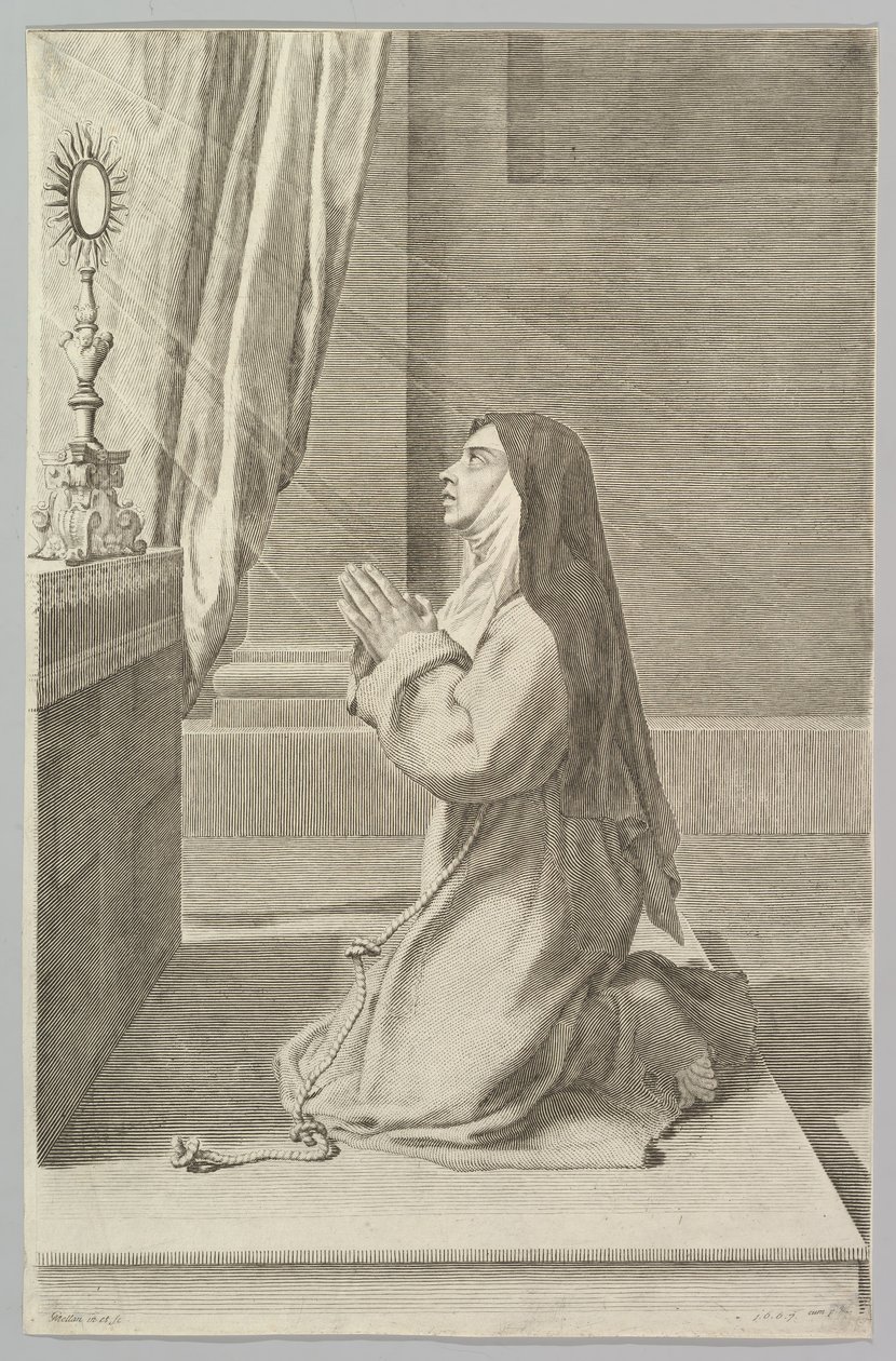 Santa Clara de Claude Mellan
