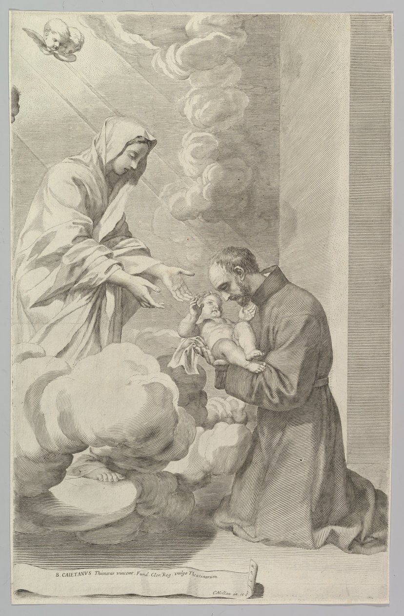 San Gaetano, Fundador de los Teatinos de Claude Mellan