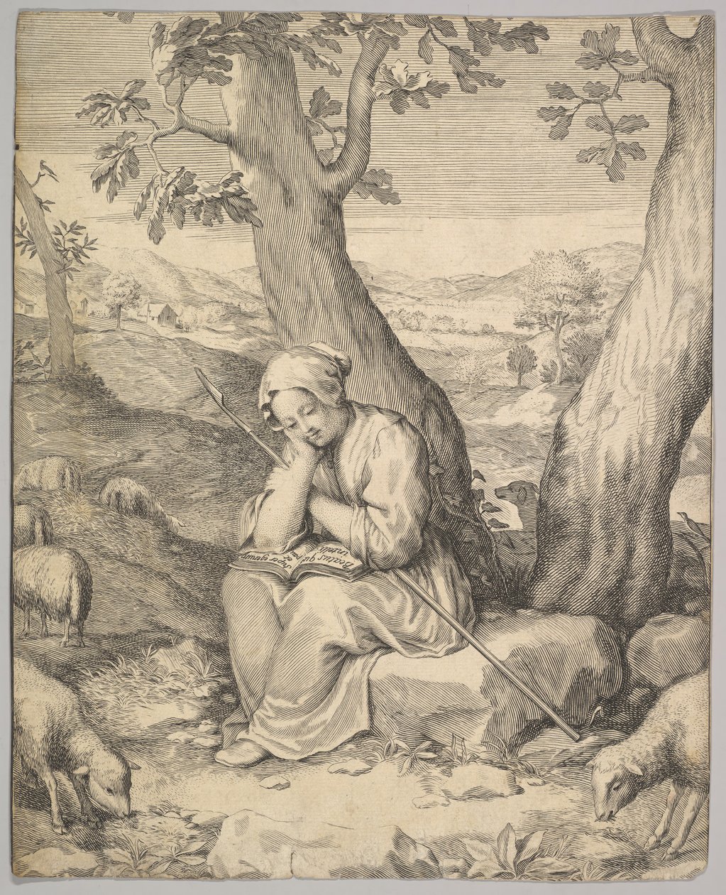 Santa Genoveva de Claude Mellan