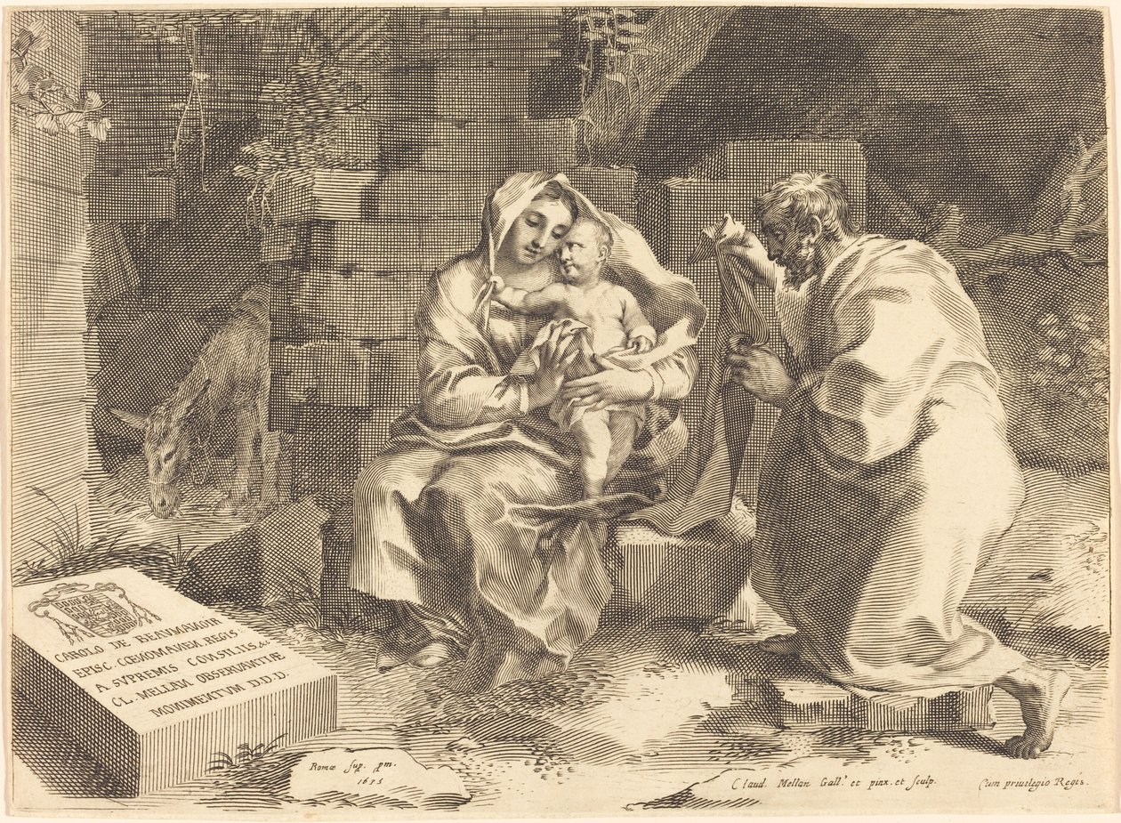 La Sagrada Familia de Claude Mellan