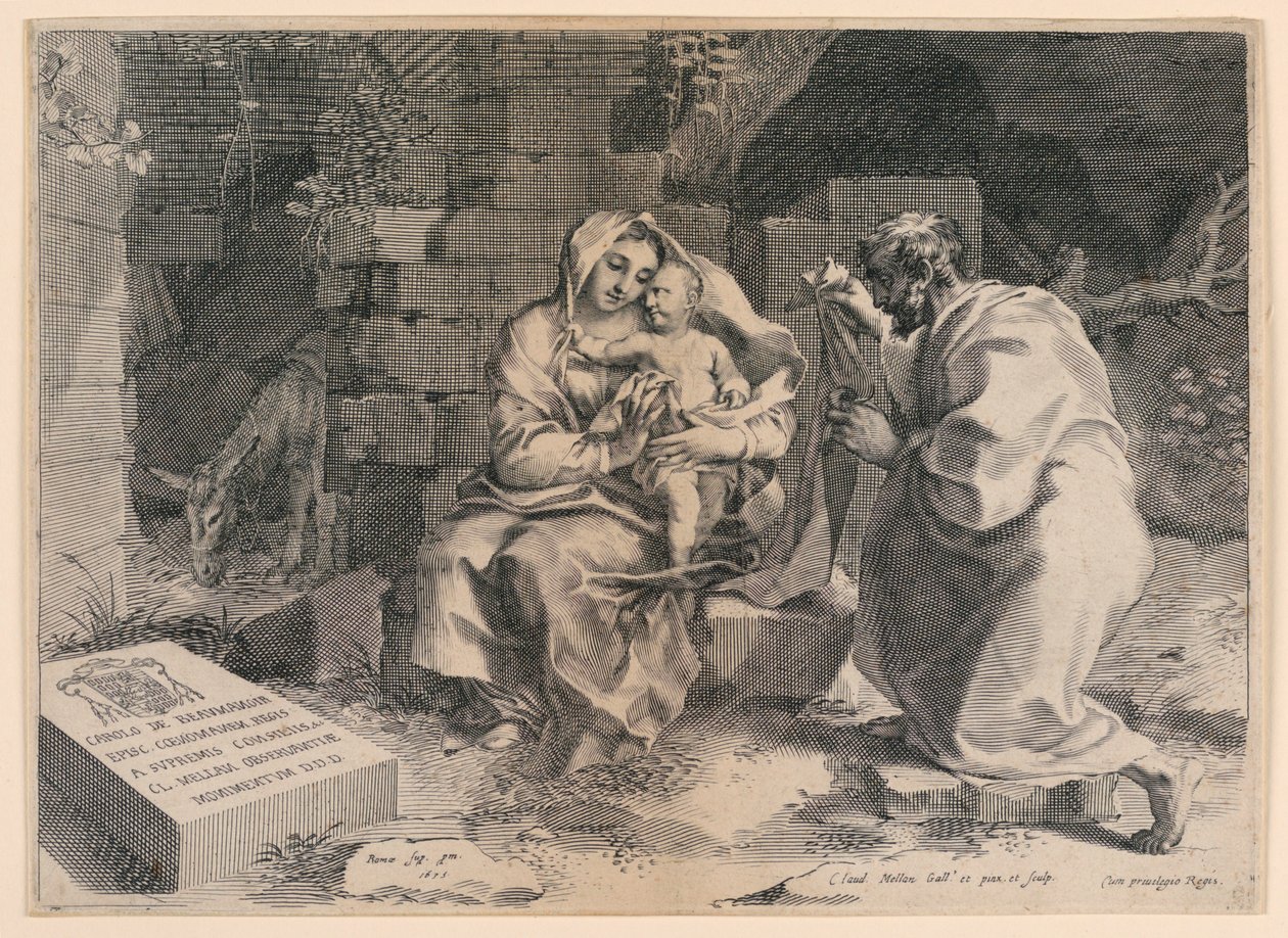 La Sagrada Familia de Claude Mellan
