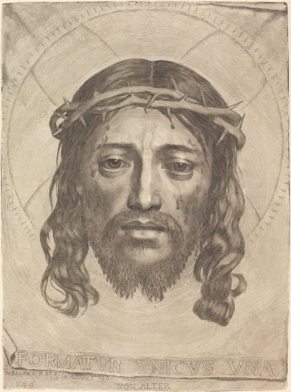 El Sudario de Santa Verónica de Claude Mellan