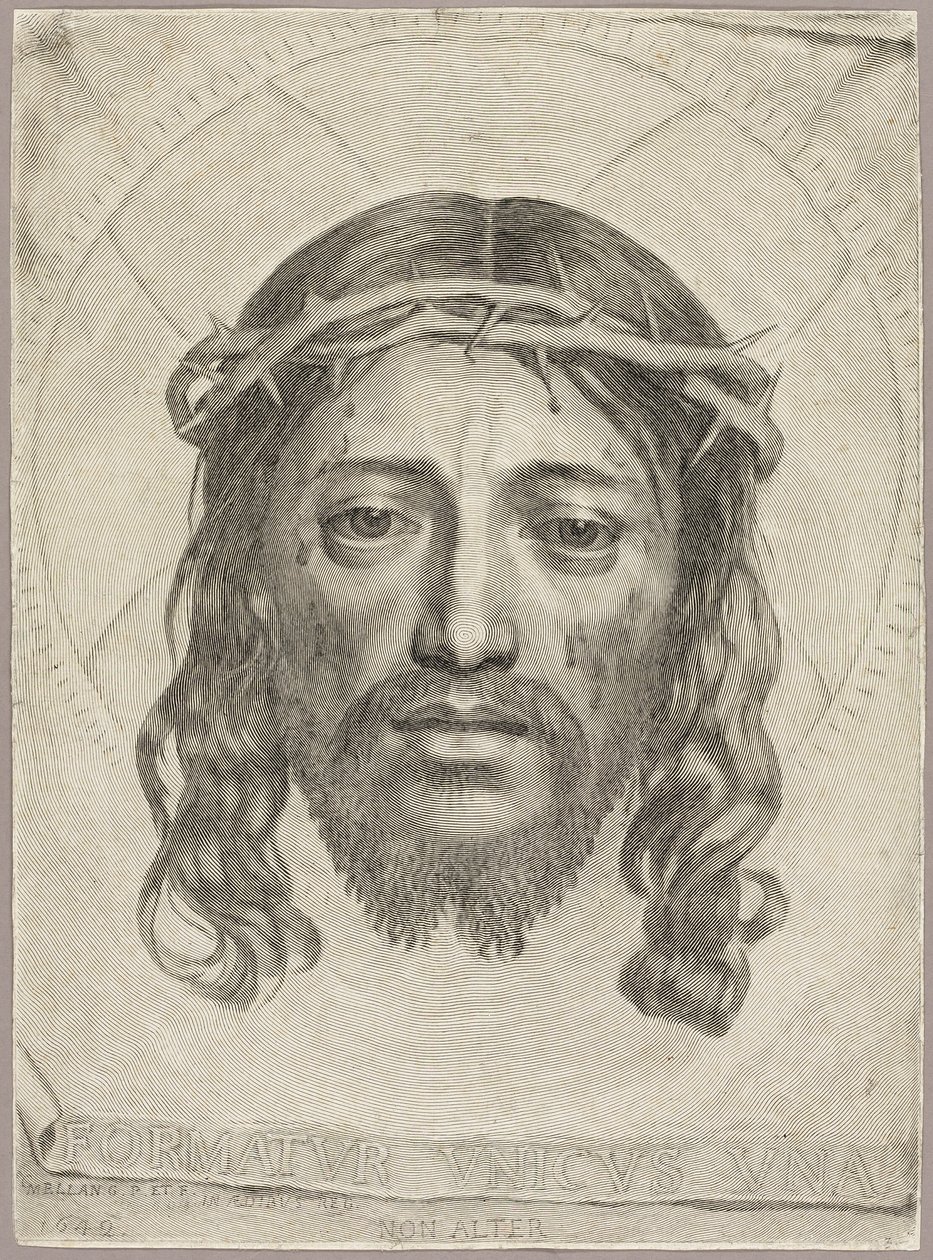 El Sudario de Santa Verónica de Claude Mellan
