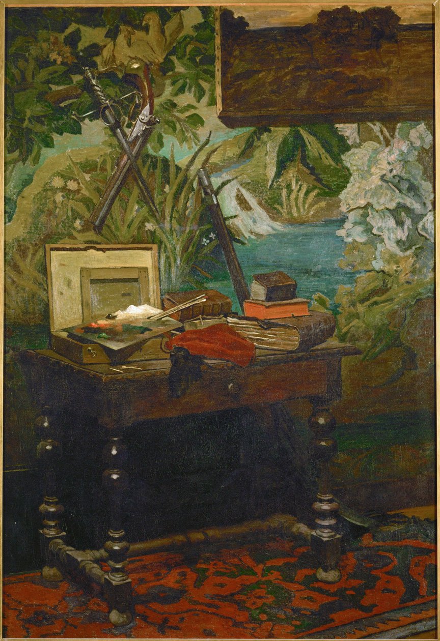 Un rincón en el estudio del pintor (óleo sobre lienzo) de Claude Monet