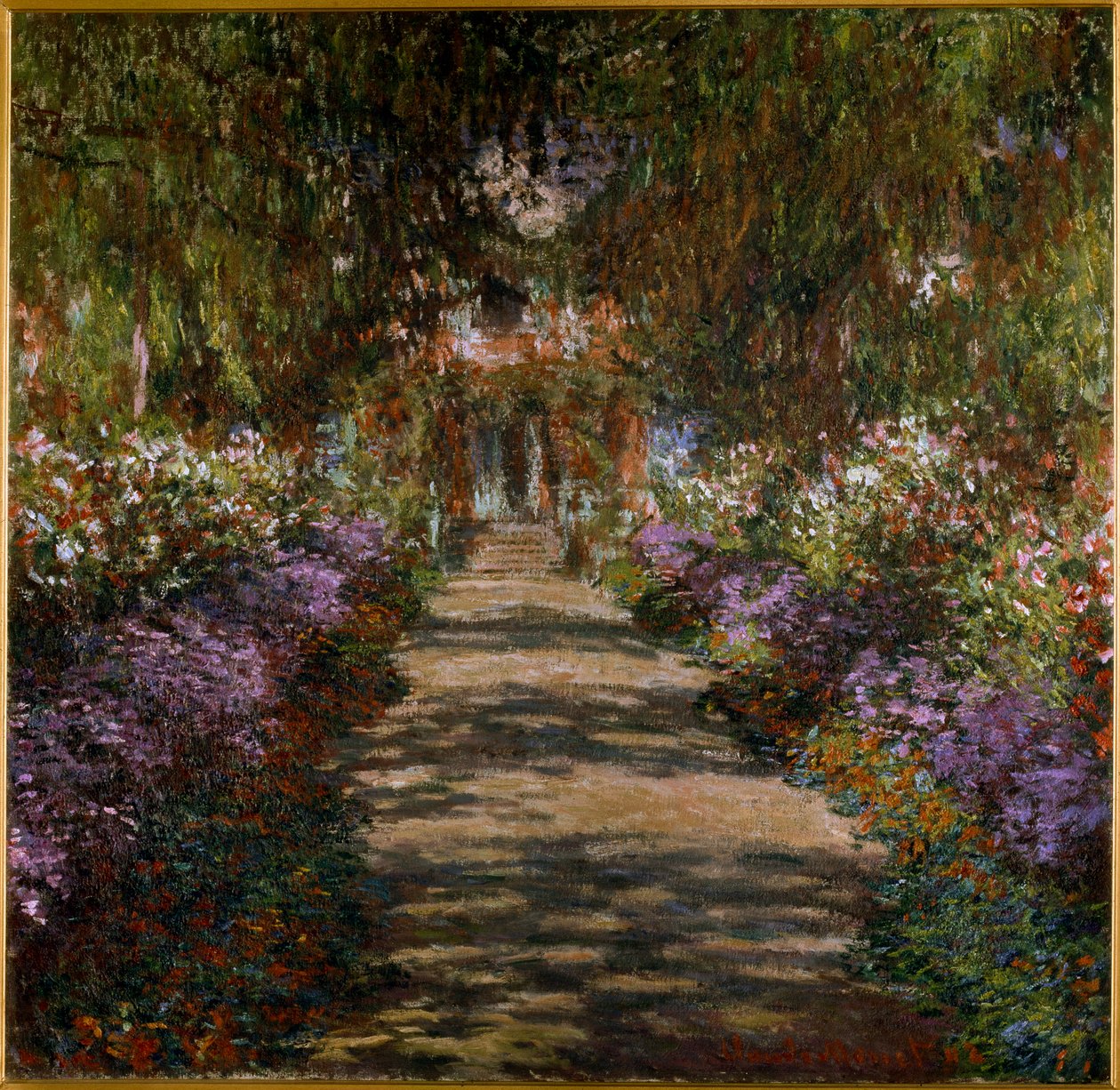 Alameda en el jardín de Giverny de Claude Monet