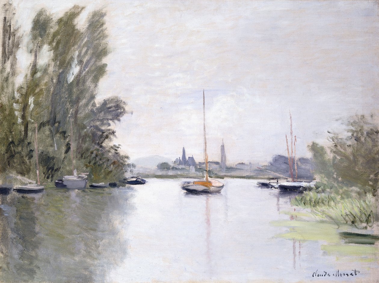 Argenteuil, vista del Brazo Pequeño del Sena, 1872 de Claude Monet