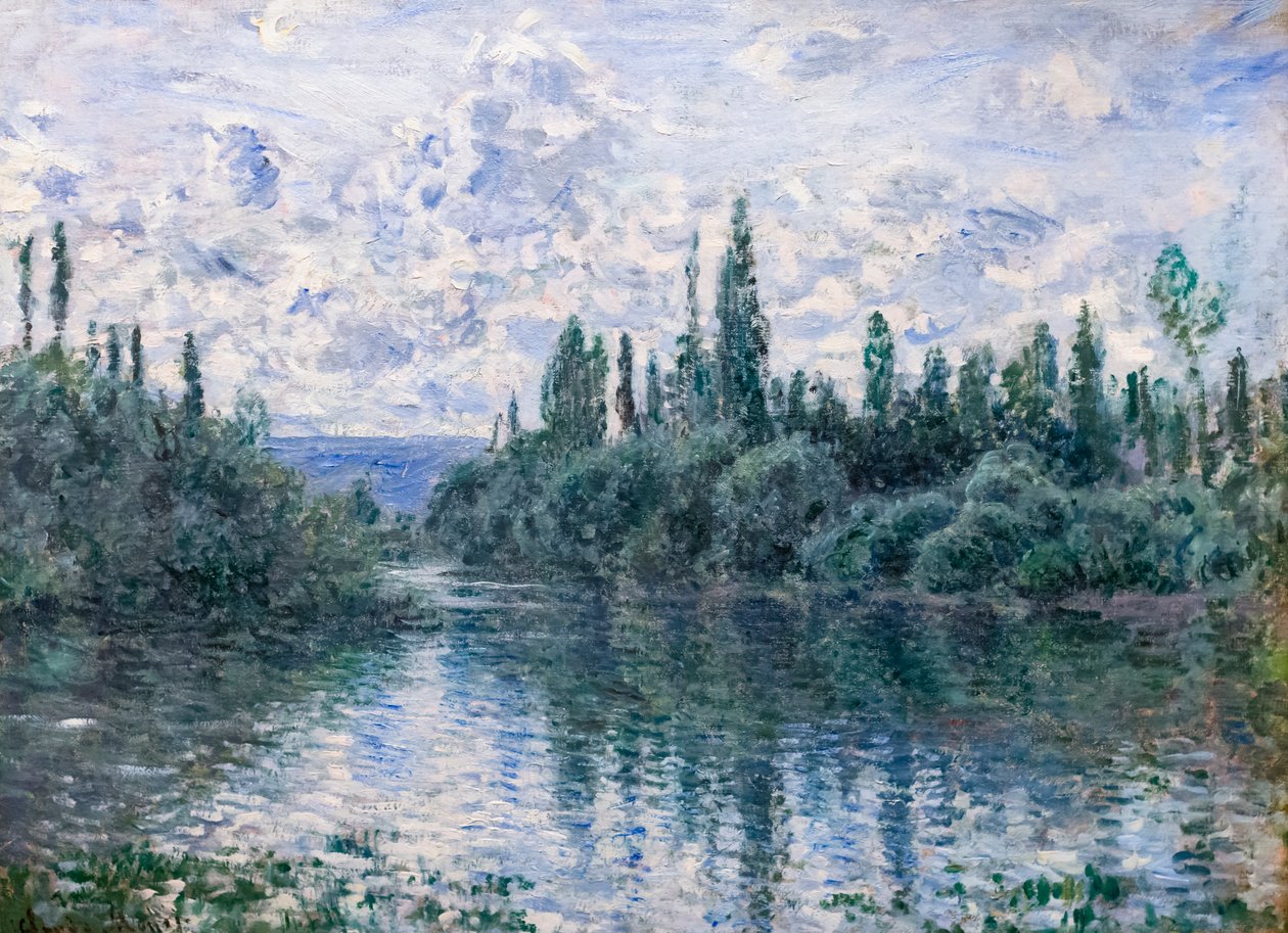 Brazo del Sena cerca de Vetheuil, c. 1878 (óleo sobre lienzo) de Claude Monet
