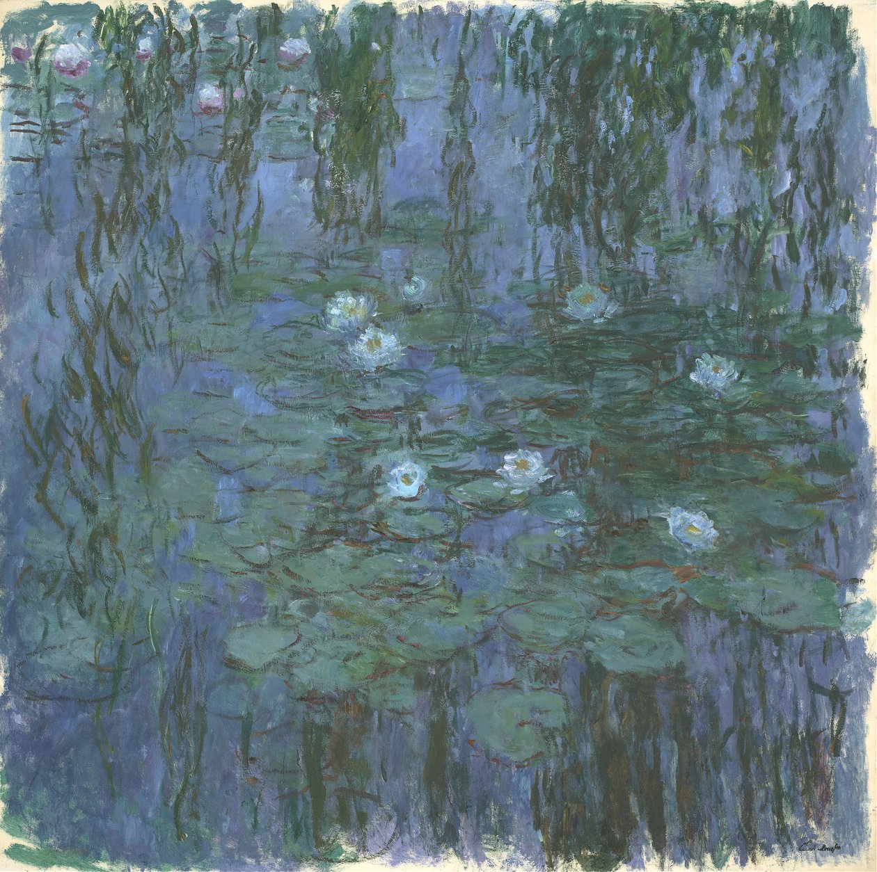 Ninfeas azules de Claude Monet