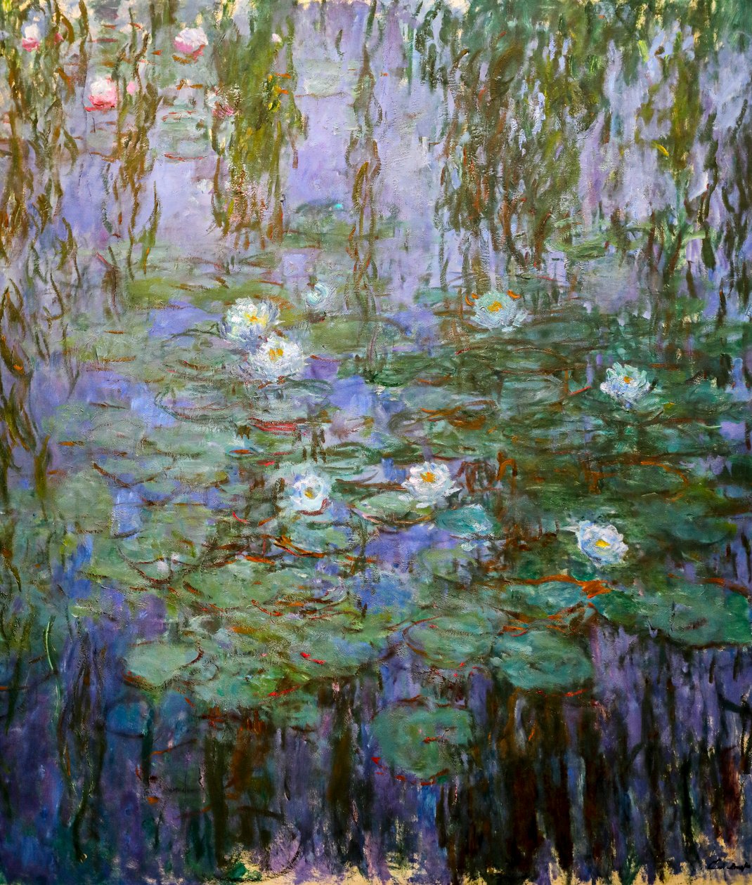 Nenúfares azules (detalle) de Claude Monet