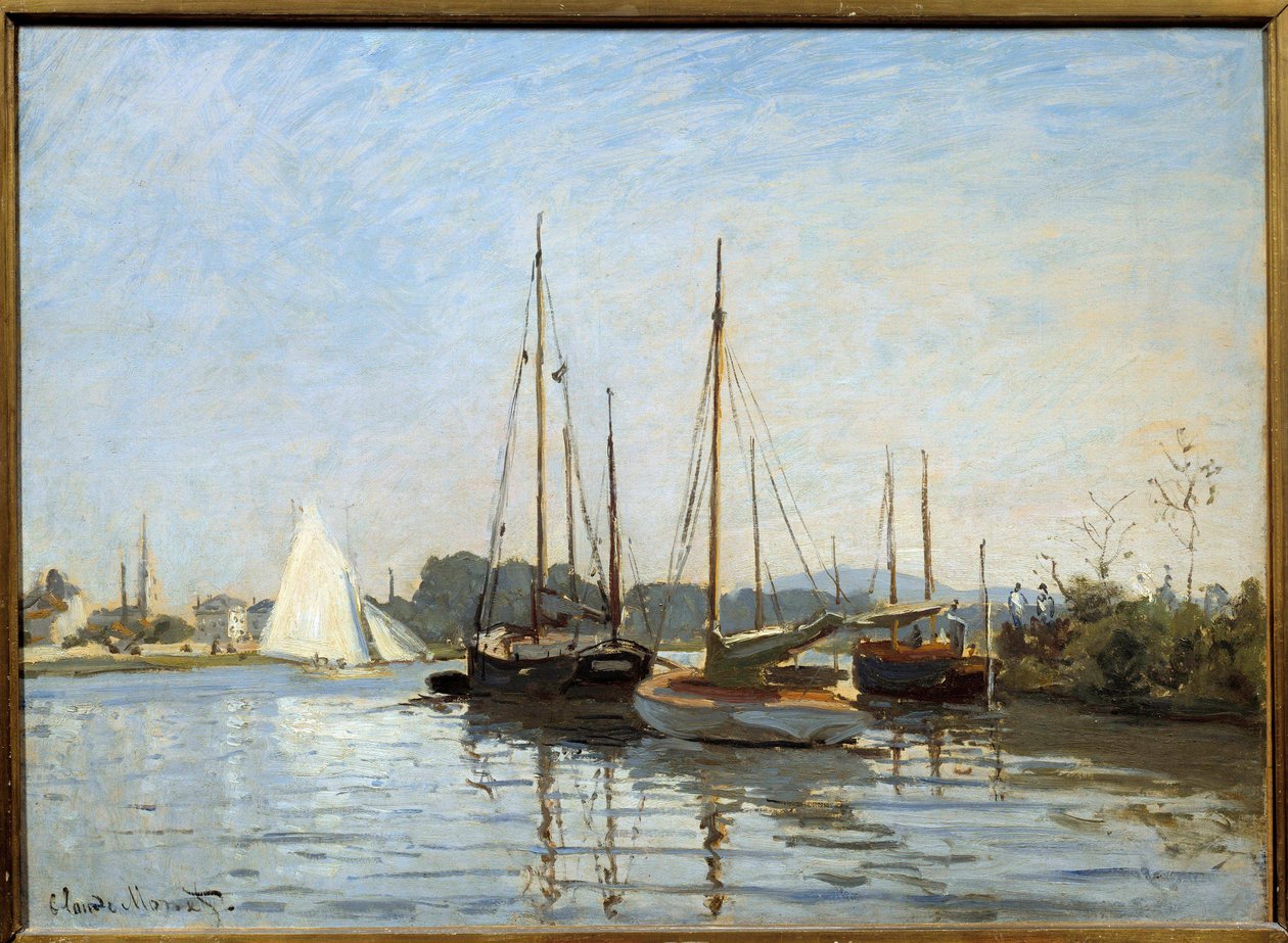 Barcos de placer en Argenteuil de Claude Monet