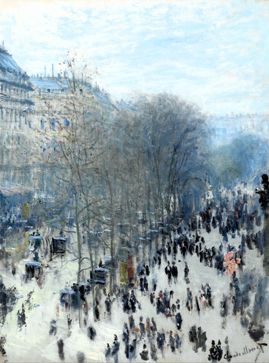 Bulevar de las Capuchinas de Claude Monet