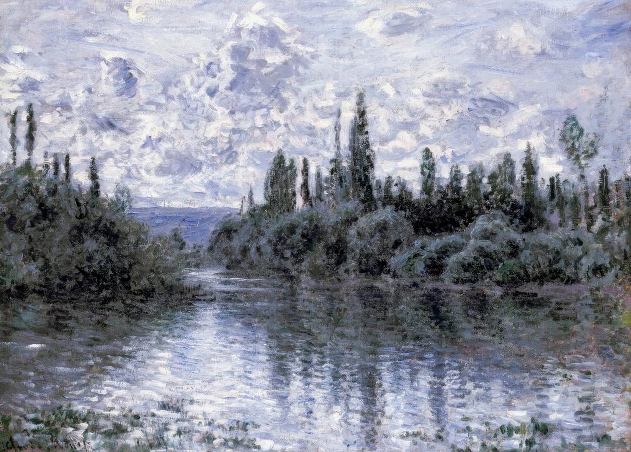 Brazo del Sena cerca de Vétheuil de Claude Monet