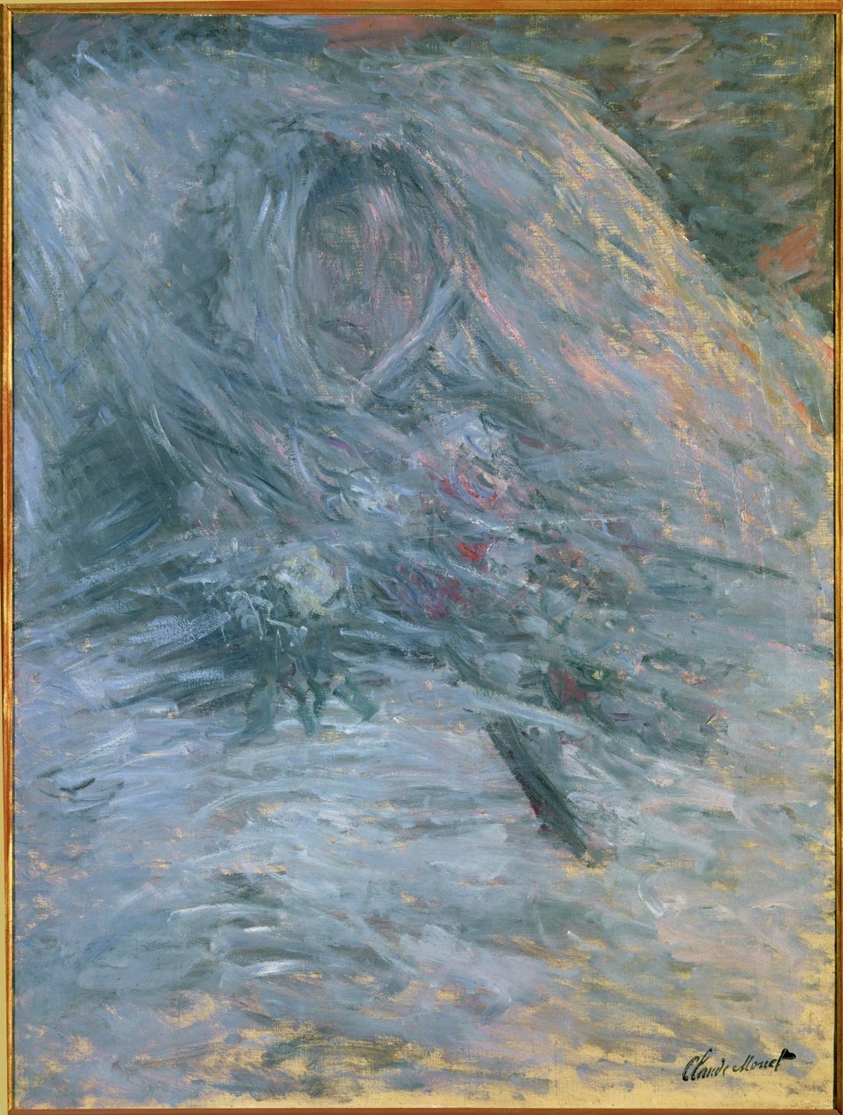 Camille en su lecho de muerte (óleo sobre lienzo) de Claude Monet