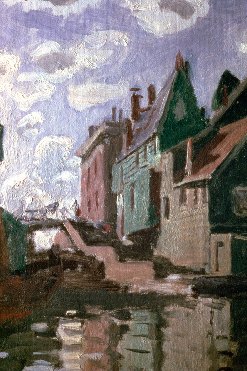 Canal en Zaandam (detalle), 1871 de Claude Monet