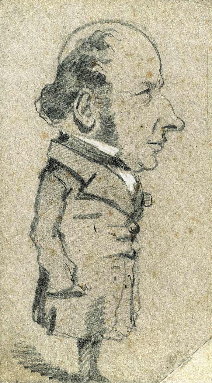 Caricatura de Eugène Marcel de Claude Monet