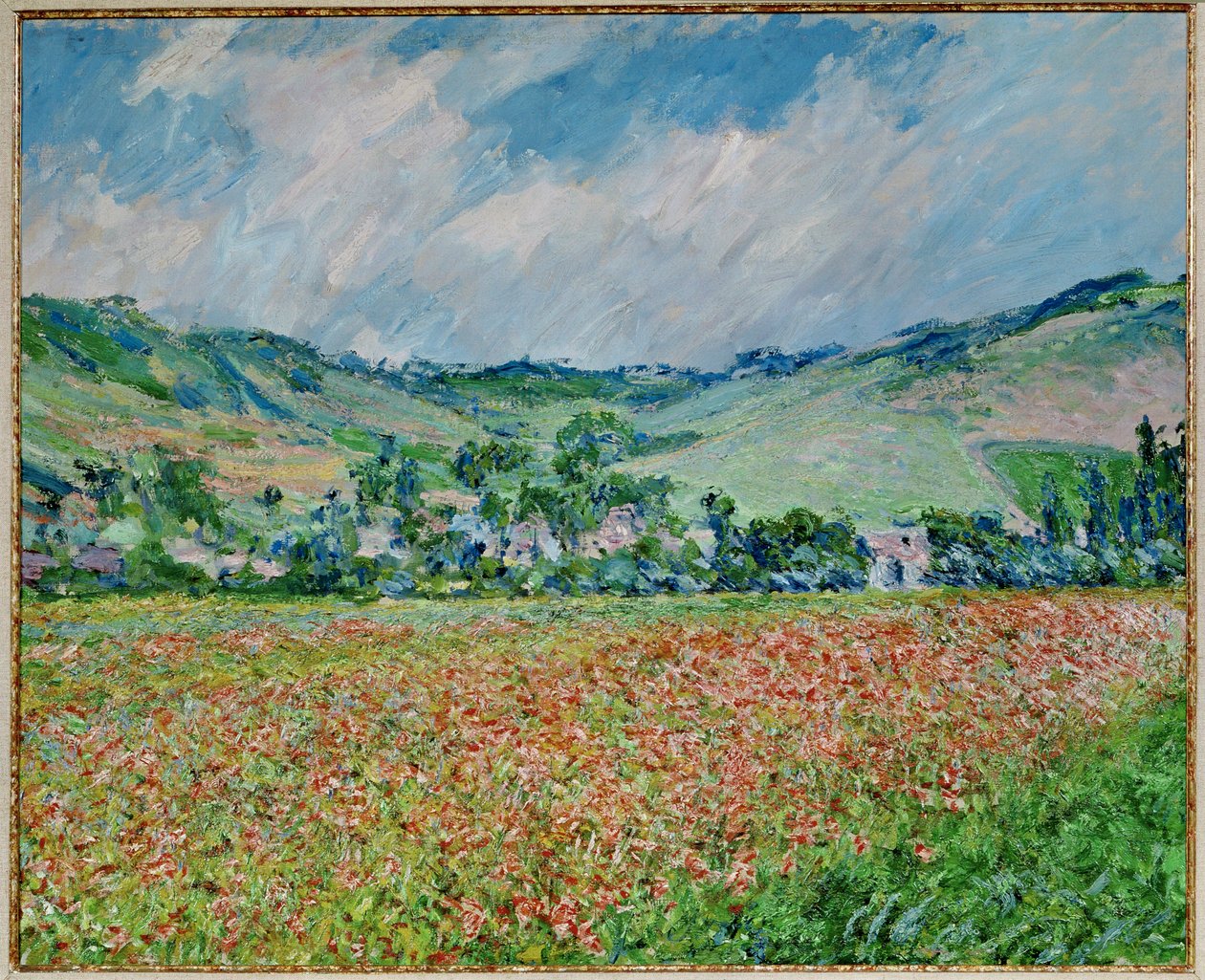 Campo de amapolas (óleo sobre lienzo) de Claude Monet