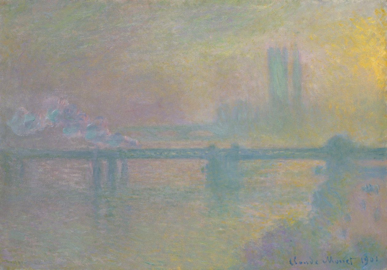 Puente de Charing Cross, Londres de Claude Monet