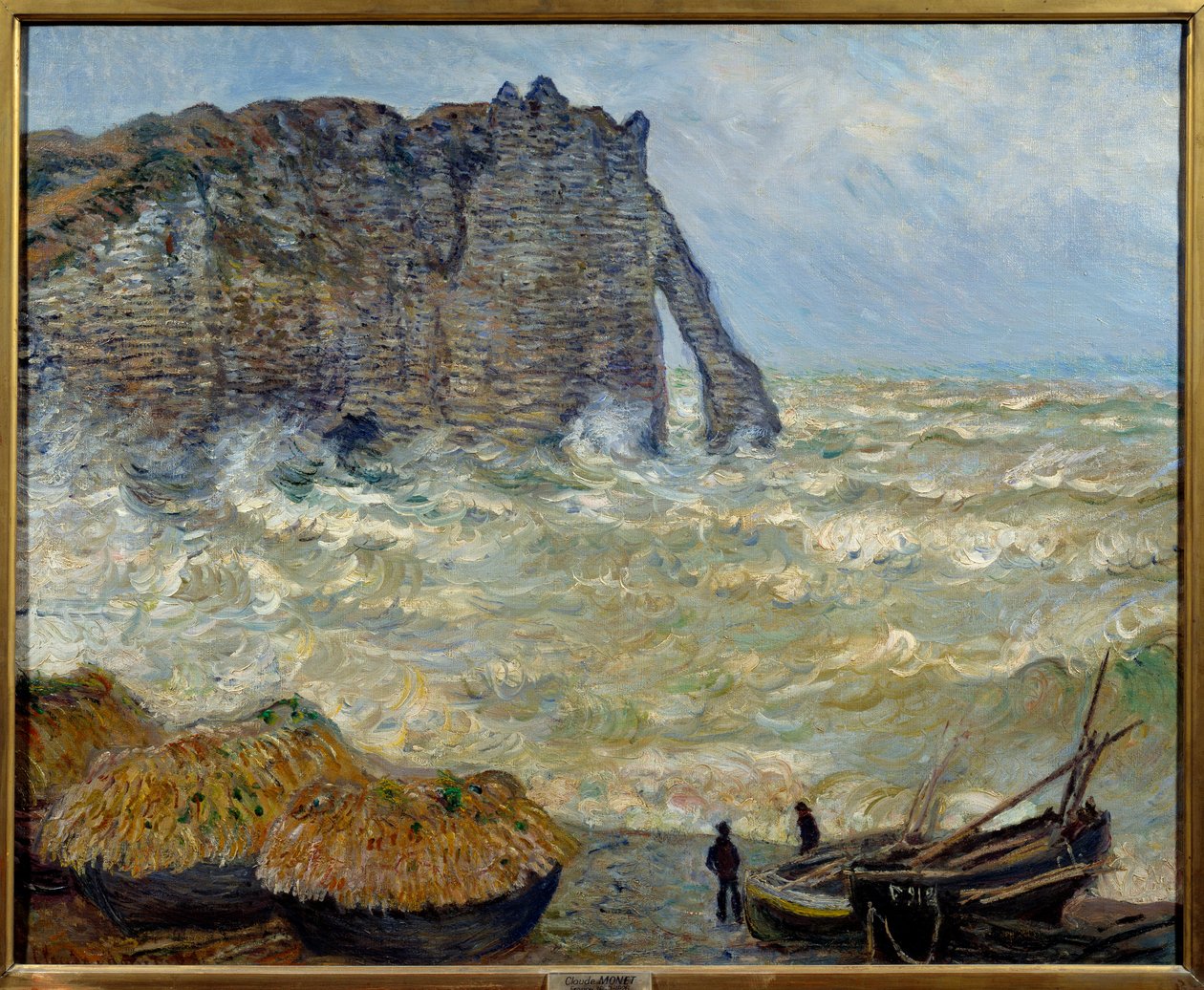 Acantilado en Etretat de Claude Monet
