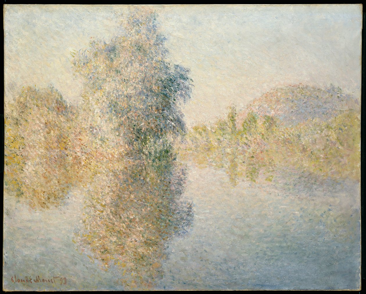Mañana temprano en el Sena en Giverny, 1893 de Claude Monet