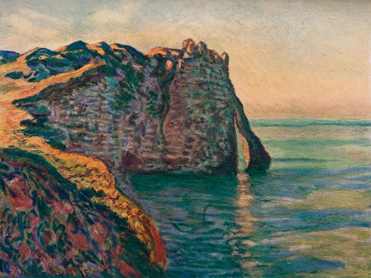 Falaises en Etretat, 1885 de Claude Monet