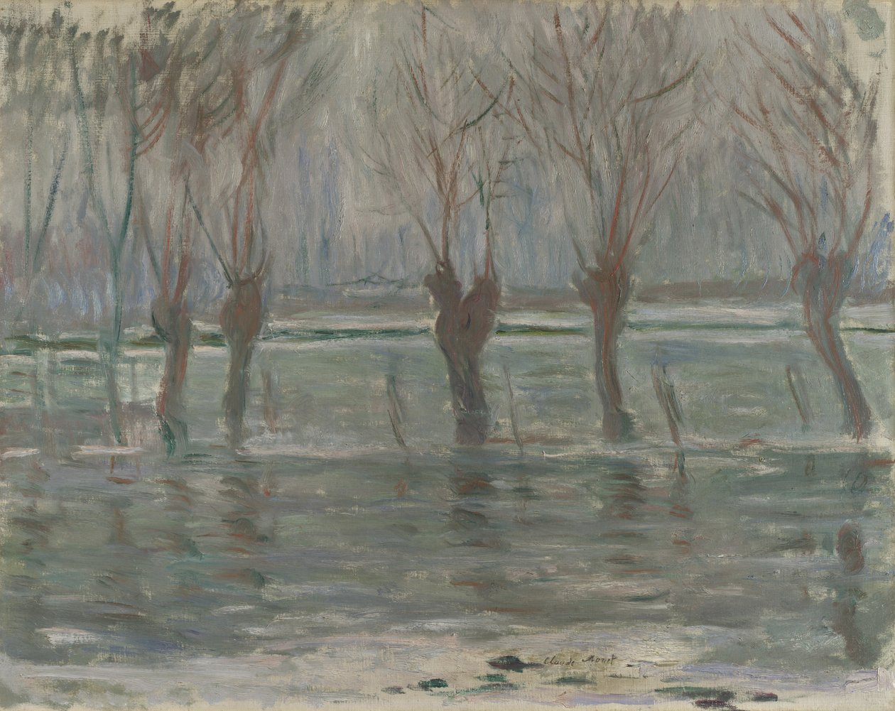Aguas de inundación, 1896 de Claude Monet