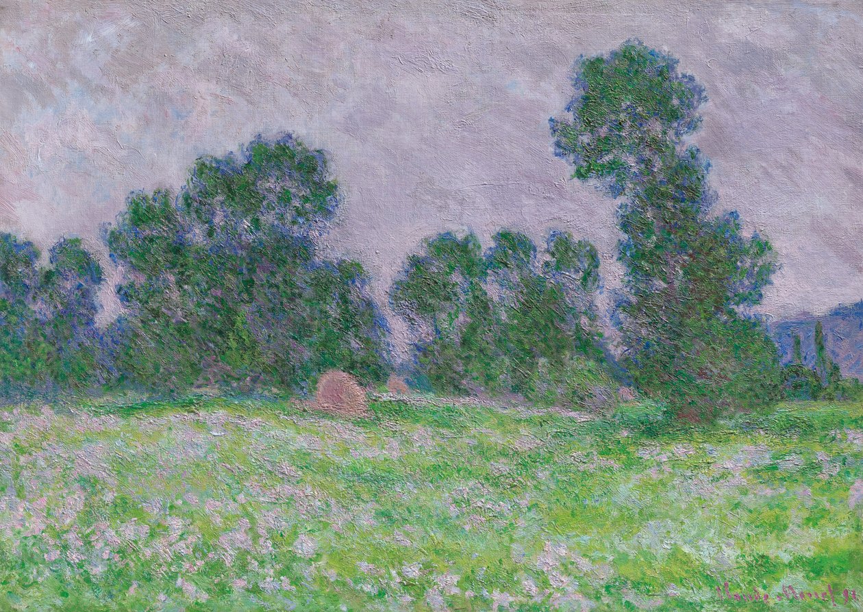 Pradera de flores en Giverny de Claude Monet