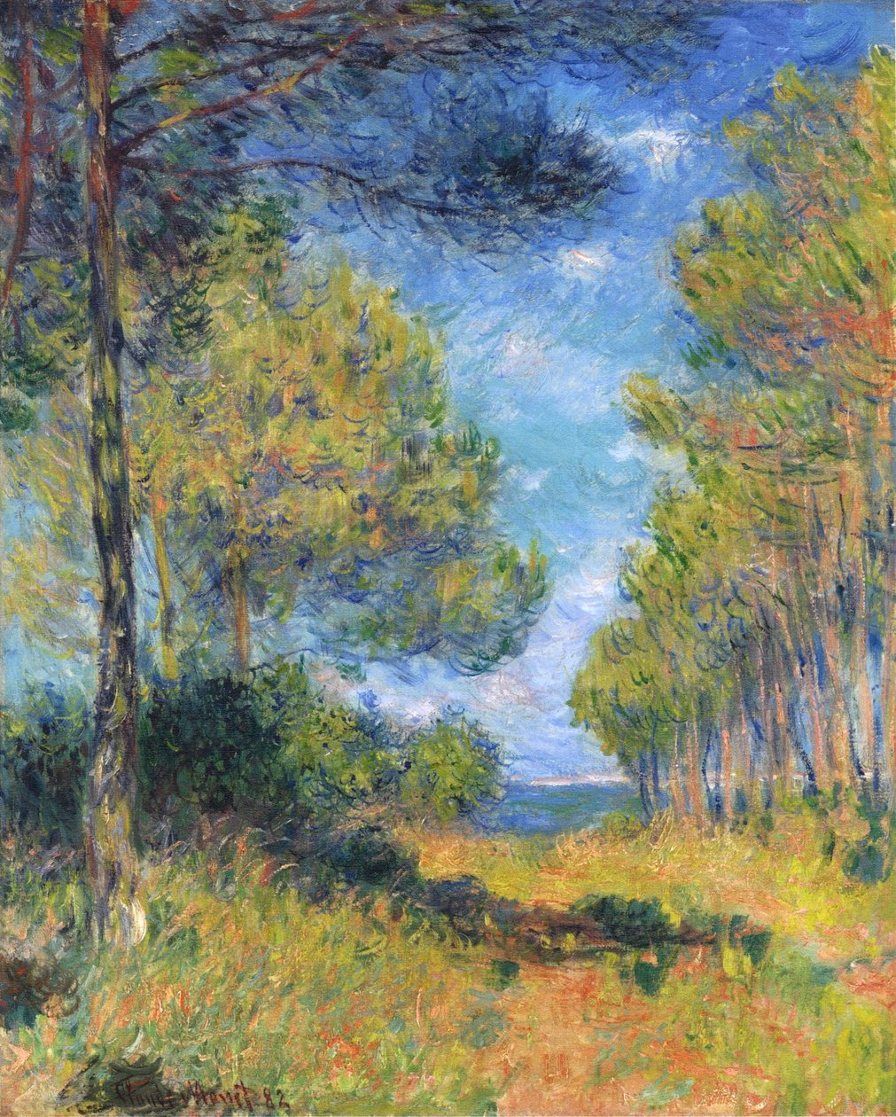 Francés: Allée de sapins à Varengeville
Alemán: Tannenallee in Varengeville de Claude Monet