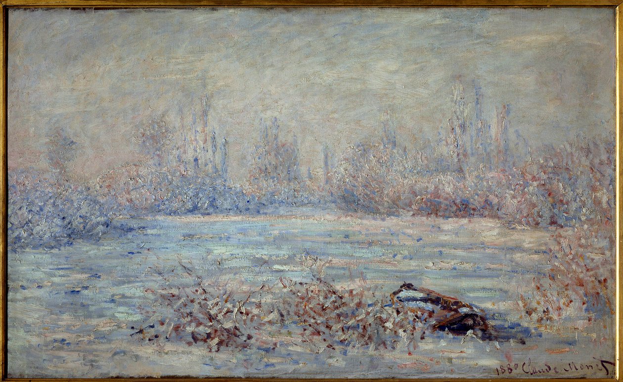 Escarcha cerca de Vétheuil en 1880 de Claude Monet