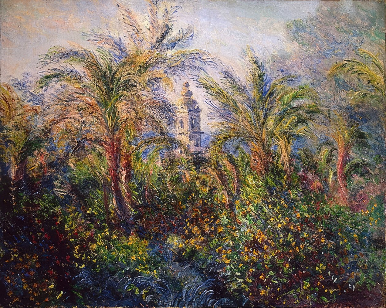 Jardín en Bordighera, impresión en la mañana. 1884 de Claude Monet