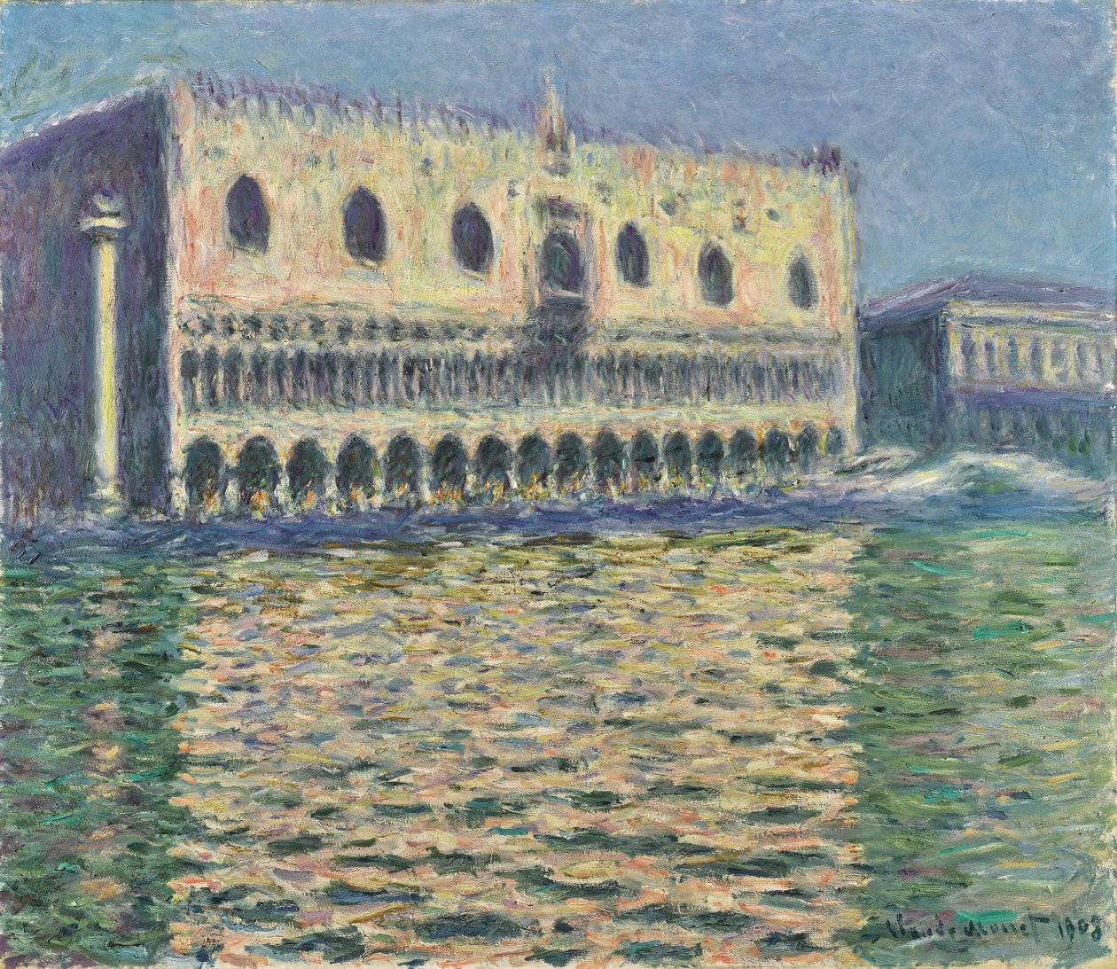 Alemán: El Palacio Ducal de Venecia de Claude Monet