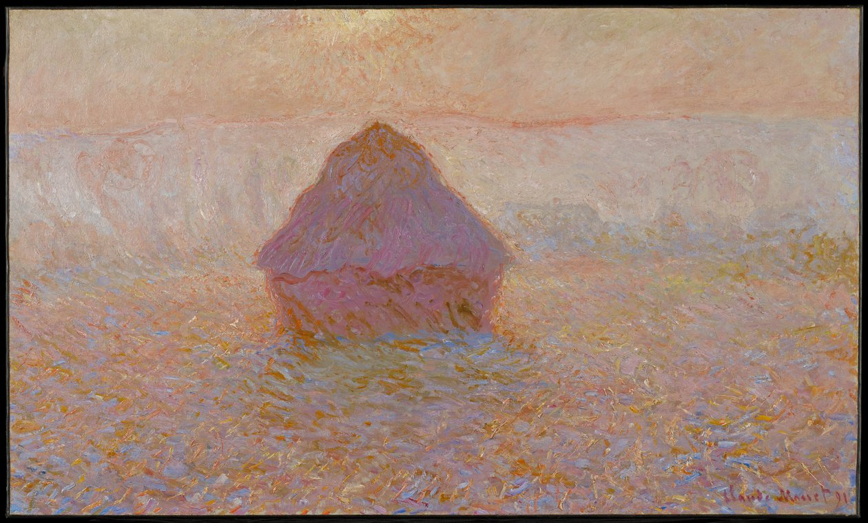 Almiar, sol en la niebla de Claude Monet