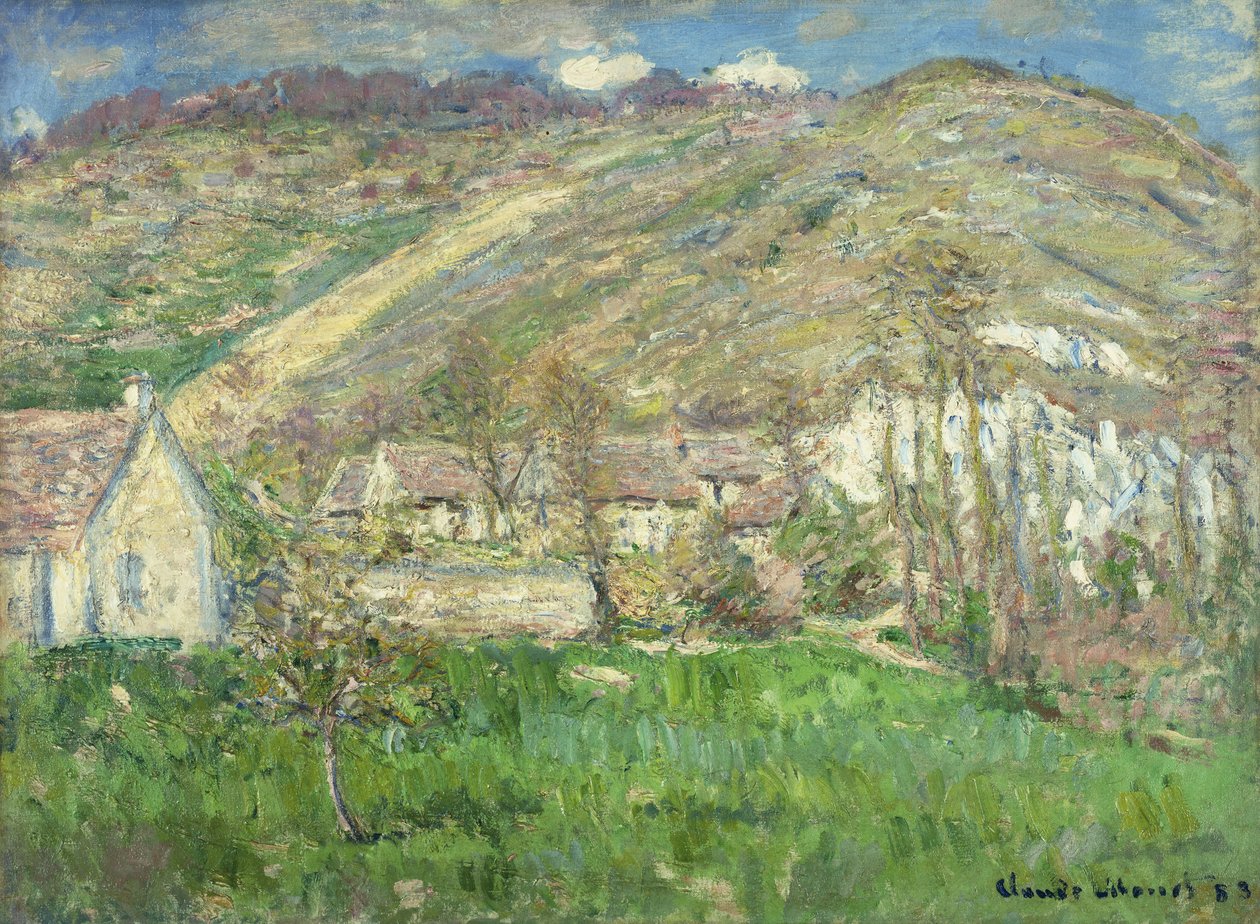 Aldea en los Acantilados cerca de Giverny de Claude Monet