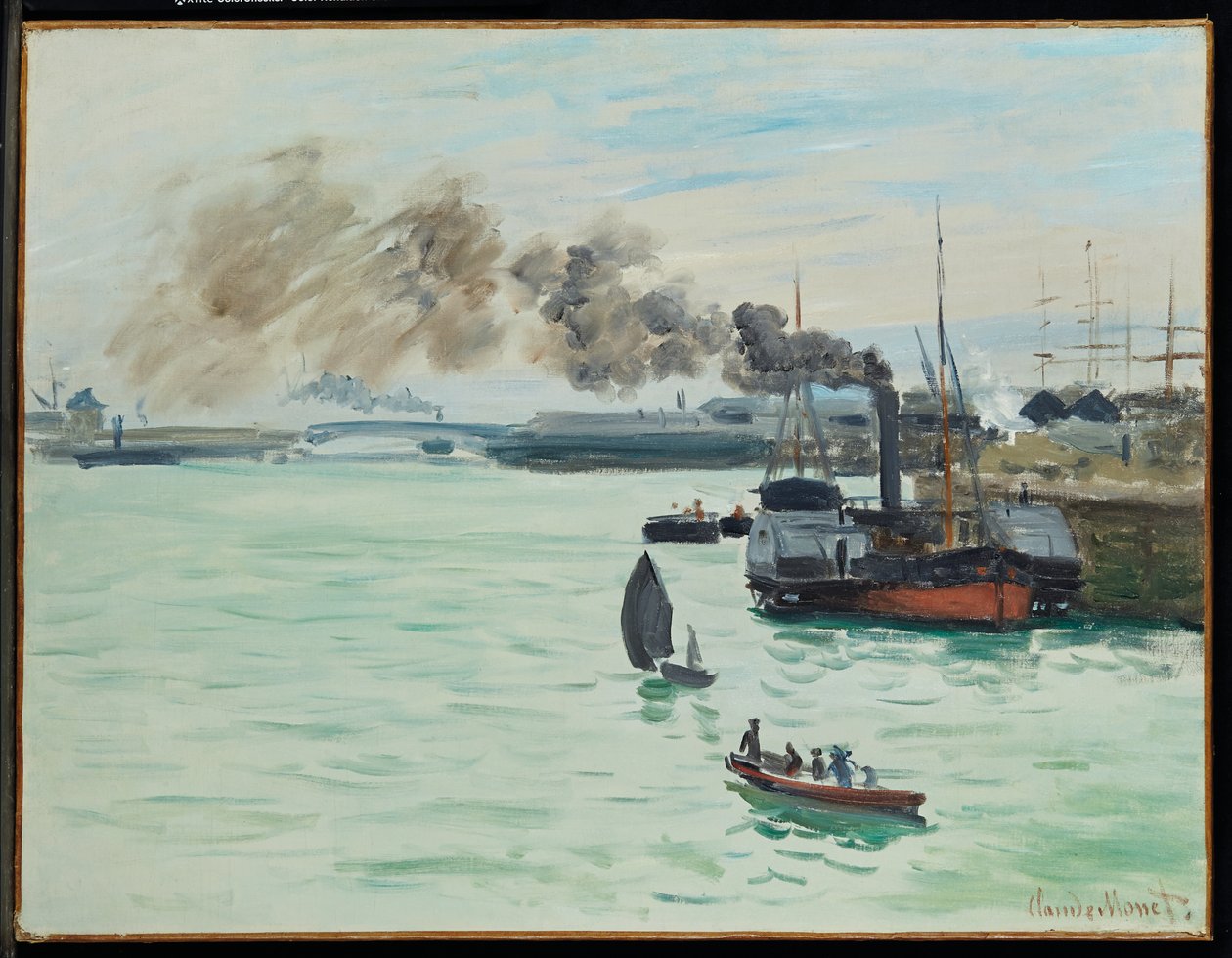 Vista del puerto de Claude Monet