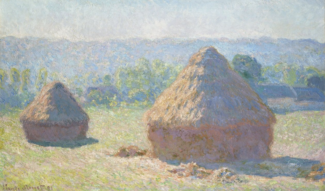 Montones de heno, fin del verano de Claude Monet
